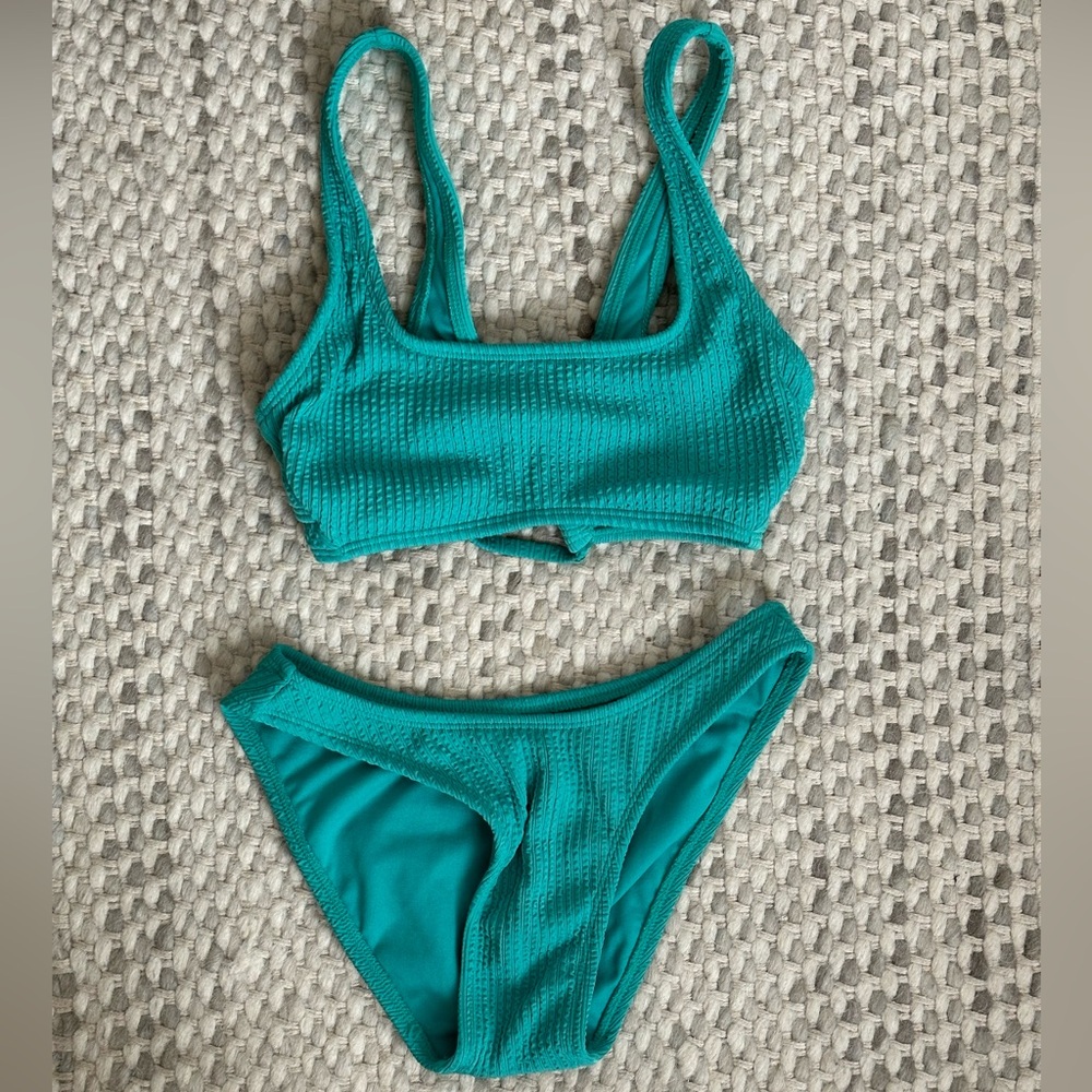 Teal green bikini